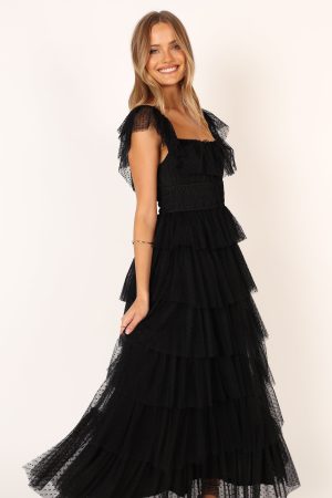Belle Maxi Dress – Black