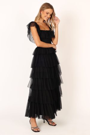 Belle Maxi Dress – Black