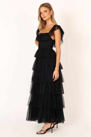 Belle Maxi Dress – Black