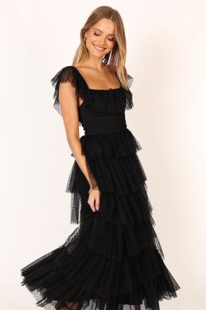 Belle Maxi Dress – Black