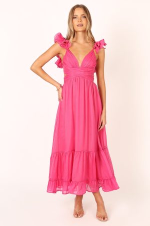 Bonito Midi Dress – Berry