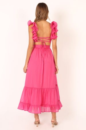 Bonito Midi Dress – Berry