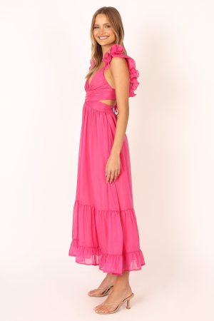 Bonito Midi Dress – Berry