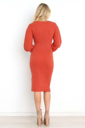 Caledonia Dress – Rust
