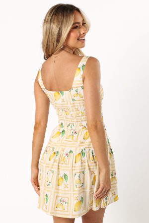 Cintrico Mini Dress – Lemon