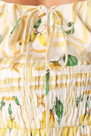 Cintrico Mini Dress – Lemon