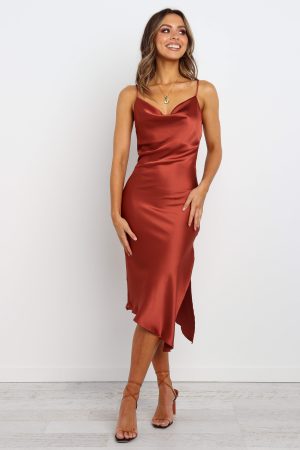 Cyprus Dress – Rust