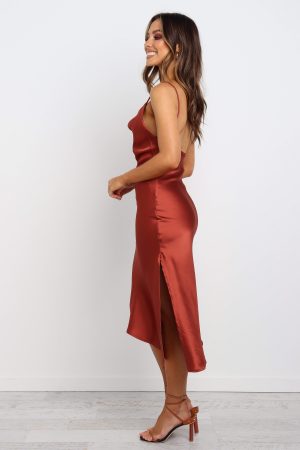 Cyprus Dress – Rust