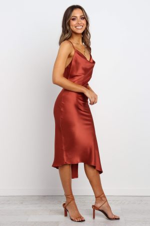 Cyprus Dress – Rust