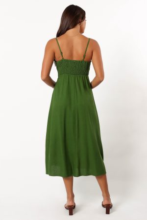 Darby Midi Dress – Ibiza Green