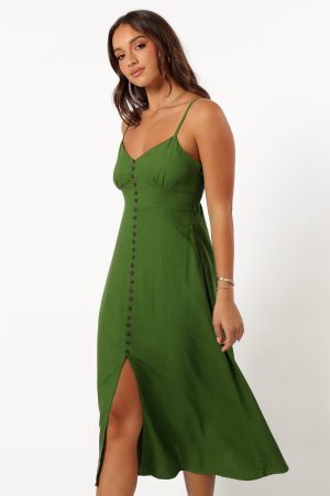 Darby Midi Dress – Ibiza Green