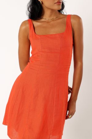 Dillion Mini Dress – Blood Orange