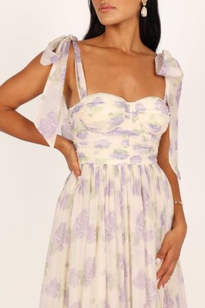 Floret Midi Dress – Lavender