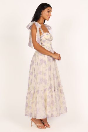 Floret Midi Dress – Lavender