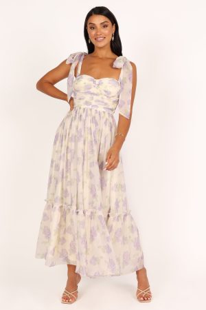 Floret Midi Dress – Lavender