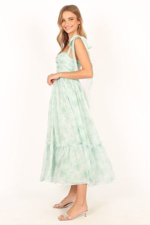 Floret Midi Dress – Sage