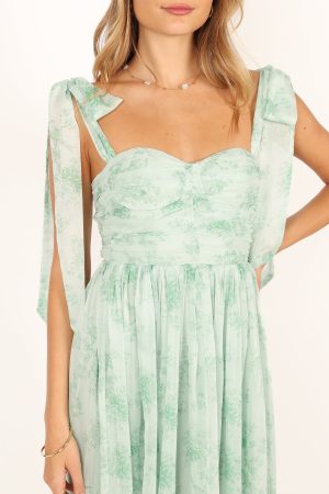 Floret Midi Dress – Sage