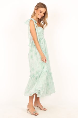 Floret Midi Dress – Sage