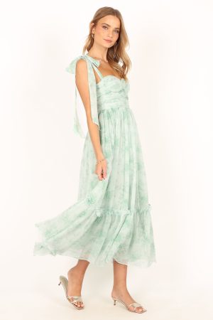 Floret Midi Dress – Sage