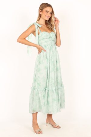 Floret Midi Dress – Sage