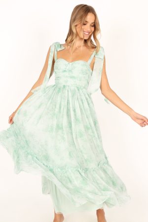 Floret Midi Dress – Sage