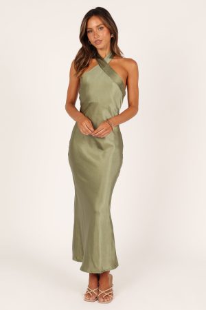 Grasie Midi Dress – Olive