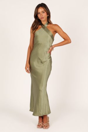 Grasie Midi Dress – Olive