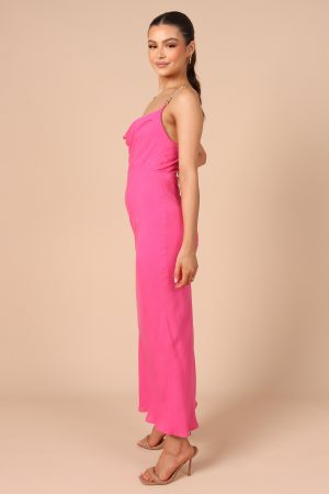 Khaleesi Slip Midi Dress – Pink