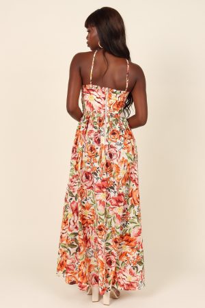 Madeira Dress – Orange Floral