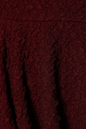 Margaret Mini Dress – Burgundy