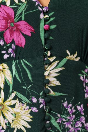 Mazie Floral Midi Dress – Eden Florals