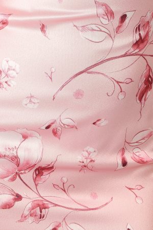 Mila Halterneck Maxi Dress – Pink Floral