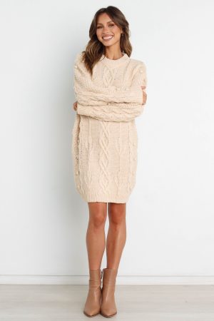 Mona Dress – Cream