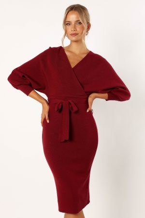 Nate Dress – Merlot