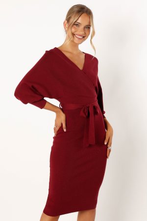 Nate Dress – Merlot