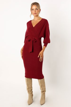 Nate Dress – Merlot