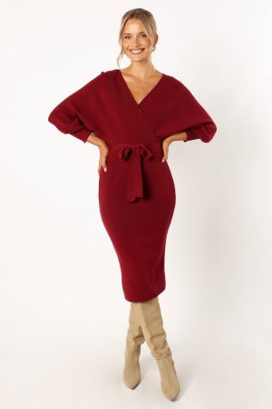 Nate Dress – Merlot