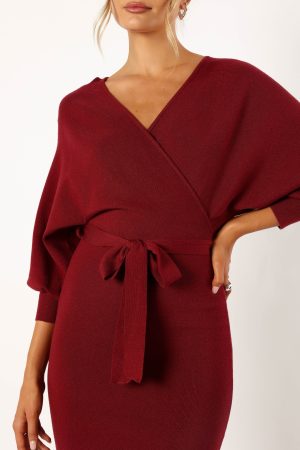 Nate Dress – Merlot