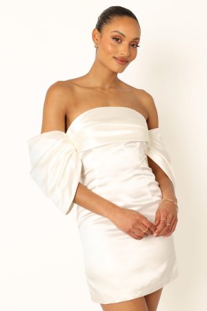 Nisha Strapless Mini Dress – White