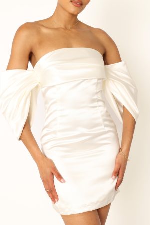 Nisha Strapless Mini Dress – White