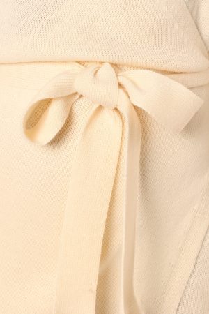 Nova Wrap Knit Midi Dress – Taupe