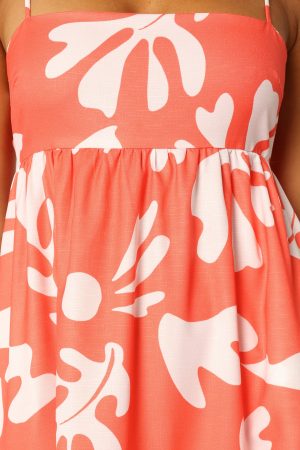 Payton Maxi Slip Dress – Melon White