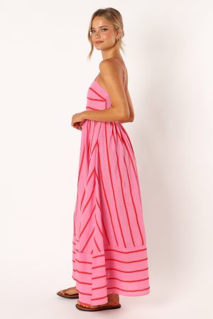 Pixie Maxi Dress – Pink Red
