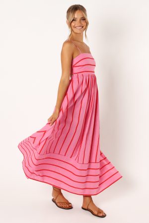 Pixie Maxi Dress – Pink Red