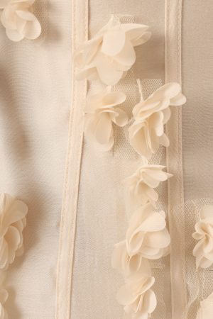 Posedly Midi Dress – Cream