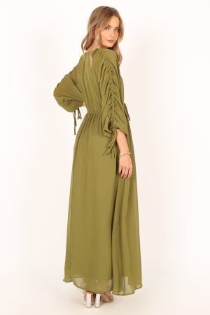 Ramona Long Sleeve Maxi Dress – Sage