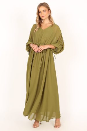 Ramona Long Sleeve Maxi Dress – Sage