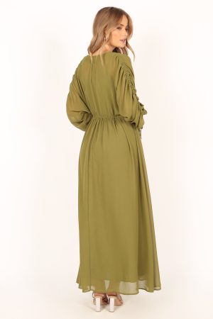 Ramona Long Sleeve Maxi Dress – Sage