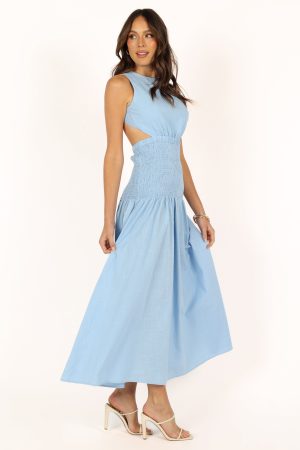 Reagan Maxi Dress – Blue
