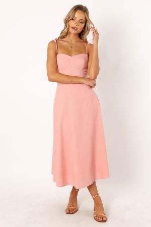 Remi Midi Dress – Soft Rose